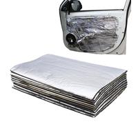 Lot de 10 tapis acoustiques autocollants pour voiture, isolation phonique de 5 mm d'épaisseur, pour coffre, porte, amortissement des vibrations, acoustique et thermique