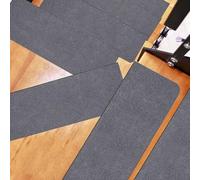 Lot de 10 tapis antidérapants pour marches d'escalier d'intérieur - 55/70 cm - Gris clair - Antidérapants - Pour marches sûres