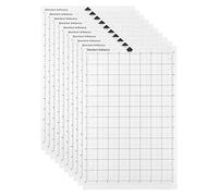 Lot de 10 tapis de découpe de rechange, transparents, avec grille de mesure, 20,3 x 30,5 cm, pour traceuse Silhouette Cameo Explore