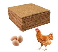 Lot De 10 Tapis De Nid Pour Poules, Pondoir Poules Pondeuses Épaississement - Tapis En Coco - Réutilisables - Accessoires Pour Protéger Le Poulailler Et Les Œufs (10, 25x 25 cm)