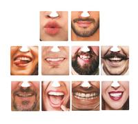 Lot de 10 tapis de protection faciale et tapis de tasse - Texture papier multifonction pour tasses