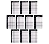 Lot de 10 tapis de réparation magnétiques pour téléphone - Grand tapis magnétique pour vis empêchant les petites vis de se perdre (noir)