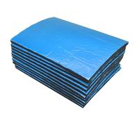 Lot de 10 tapis d'insonorisation de voiture - Silencieux de voiture avec dos adhésif - Tapis d'isolation acoustique de voiture - 25 x 18 x 0,5 cm