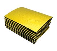 Lot de 10 tapis d'isolation acoustique pour voiture - 25 x 18 cm - Pour réduire le bruit de la chaleur - Autocollant - Pour protéger l'intérieur du compartiment moteur