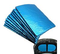 Lot de 10 tapis d'isolation acoustique pour voiture - 25 x 18 cm - Pour réduire le bruit de la chaleur - Autocollant - Pour protéger l'intérieur du compartiment moteur