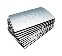 Lot De 10 Tapis Insonorisants Et Isolants Thermiques De 25 Cm X 18 Cm Pour Voiture Et Fourgonnette Épaisseur 5 Mm Coussin D'isolation Thermique Moteur(10pcs Silvery)