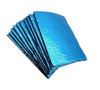 Lot De 10 Tapis Insonorisants Et Isolants Thermiques De 25 Cm X 18 Cm Pour Voiture Et Fourgonnette Épaisseur 5 Mm Housse Insonorisante Coton Capot(10pcs Blue)
