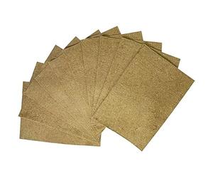 Lot de 10 Tapis/Matelas d'humidité en Chanvre pour lombricomposteur Worm Café | Rectangle 53 x 35 cm