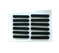 Lot de 10 tapis ovales antidérapants en caoutchouc de silicone auto-adhésifs - Protections de sol for armoires, équipements et plus encore(28x10x3mm)
