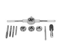 Lot De 10 Tarauds Et Filières Métriques, M4 M5 M6 M8, Ensembles De Tarauds Et Filières, Ensemble D'outils De Filetage, Renouvellement De Filetage, Création D'outils De Réparation Pour Couper les Filet