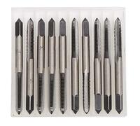 Lot de 10 tarauds métriques M4 en acier au carbone, matériel manuel, machines-outils, fournitures industrielles pour voitures et motos importées