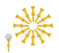 Lot de 10 tees de golf portables Castle - Accessoires d'entraînement de golf - Tees de frappe résistants pour la conduite - École de golf - Entraînement sur place - Golfeurs débutants, seniors