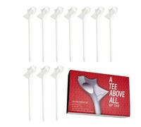 Lot de 10 tees de golf Zero Friction | Réduit la friction - Accessoires de sport longue distance pour homme et femme