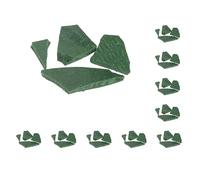 Lot de 10 teintures naturelles en cire végétale pour bougie - 5 g/sac - Vert