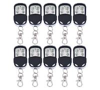 Lot de 10 télécommandes - 433 MHz - Ouvre-porte électrique à clonage pour portail coulissant automatique - Ouvre-porte de garage