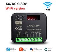 Lot de 10 télécommandes de porte de garage RX MULTI Tuya 433 MHz 868 MHz,récepteur Wi-Fi 12 V 24 V 110 V 220 V,2 canaux,contrôleur de commutateur intelligent - Type AC DC 9-30V WIFI