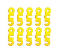 Lot de 10 tendeurs de corde de camping en plein air pour tentes et bâches | Alliage résistant aux rayures, finition antirouille, stable sous la pluie, résistant au vent, durable (A)