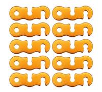 Lot de 10 tendeurs de corde de tente de camping antidérapants