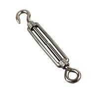 Lot de 10 tendeurs M4 à M6 en acier inoxydable 304 for câble métallique, dispositif tension for filet d'ombrage, bâche, outils bricolage, bride, boulon, crochet Pour Les Clôtures(M4)