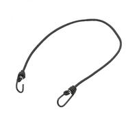 Lot de 10 tendeurs sandows élastiques avec 2 crochets - 100 cm - Noir - Linxor