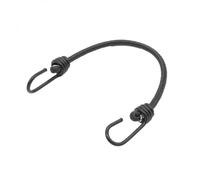 Lot de 10 tendeurs sandows élastiques avec 2 crochets - 40 cm - Noir - Linxor