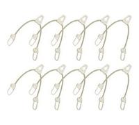 Lot de 10 tendeurs sandows sécurisés et normés avec passant piton - Beige - Linxor
