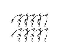 Lot de 10 tendeurs sandows sécurisés et normés avec passant piton - Noir - Linxor Noir