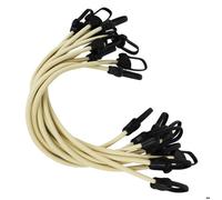 Lot de 10 tendeurs sandows sécurisés et normés - Beige - Linxor