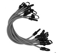 Lot de 10 tendeurs sandows sécurisés et normés - Gris - Linxor