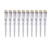 Lot de 10 testeurs de courant DC100-500 V - Testeurs électriques induits - Stylo de test tournevis