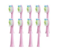 Lot de 10 têtes brosse à dents rechange, compatibles avec les brosses électriques souples DOXO D5/D5S/D5Z/D8X/D8Z/D9/D10(10PCS Pink)