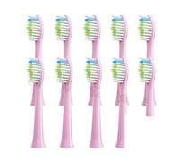 Lot de 10 têtes brosse à dents rechange, compatibles avec les modèles DOXO D5/D5Z/D8X/D8Z/D9/D10 Soft(10PCS Pink)