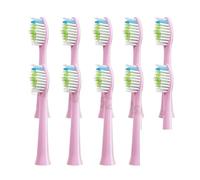 Lot de 10 têtes brosse à dents rechange compatibles avec les modèles électriques souples D5/D5S/D5Z/D8X/D8Z/D9/D10(10PCS Pink)