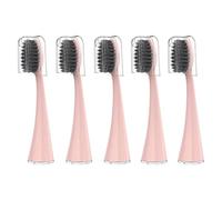 Lot de 10 têtes brosse rechange, compatibles avec la à dents électrique sonique Burst Pro. Poils souples au charbon, capuchon anti-poussière(5pcs pink)