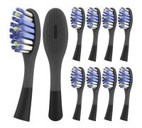 Lot de 10 têtes de brosse à dents de rechange compatibles avec Colgate 360 Floss Tip, têtes de brosse à dents compatibles avec Colgate Keep/Optic White Soft Manuelle pour Adultes