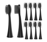 Lot De 10 Têtes De Brosse À Dents De Rechange Compatibles Avec Les Brosses À Dents Électriques Burst For Adultes, Compatibles Avec Seago S9, S1, S6, S8, S21, S26, S28, SG540, SG860(BLACK 10pcs)