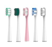 Lot de 10 têtes de brosse à dents de rechange, compatibles avec les séries Usmile Y1/Y1S/Y1pro/Y3/Y4/Y5/P1/P3/P4/P5/P10/U1/U2/U3/U4/U2S/U3S/F2/F1(10RoundWhite)