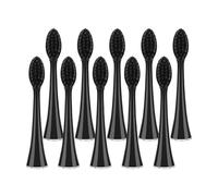 Lot de 10 têtes de brosse à dents électriques de rechange Whiting en charbon de bambou, compatibles avec les brosses à dents électriques Burst et Seago S9 for adultes.(10pcs)
