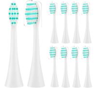 Lot De 10 Têtes De Brosse De Rechange, Compatibles Avec Happybrush Vibe 3, Blanches[Z912]