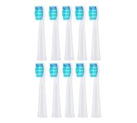 Lot de 10 têtes de brosse de rechange compatibles avec les brosses à dents électriques Seago/Fairywill.(10pcs white)