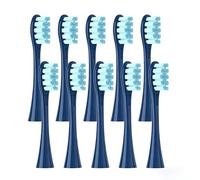 Lot de 10 têtes de brosse de rechange compatibles avec Oclean Flow/X/X Pro / Z1 / F1 / One/Air 2 / SE, poils souples pour brosse à dents électrique, soin doux des dents et des gencives (bleu)