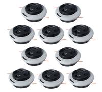 Lot de 10 têtes de débroussailleuse C26-2 double ligne de rechange 4002 710 2169 pour Stihl FS55 FS55R FS56RC FS70 FS70R FS80 FS85 FS90 FS90R FS91 FS94 FS250 FS240 FS131R FS131R 131 FSS. 120 FS110