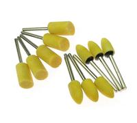 Lot de 10 têtes de meulage en céramique montées sur arbre de 3 mm, meules abrasives de polissage, outils électriques rotatifs(8mm P240)