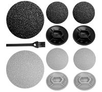 Lot de 10 têtes de ponceuse électrique pour pieds - Tête de rechange pour lime à pied électrique - Outil de soin des pieds - Pour les pieds morts durs - Avec une brosse