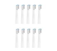 Lot De 10 Têtes De Rechange For Brosse À Dents Électrique, Compatibles Avec Les Brosses À Dents Électriques Realme N1 N2 RTX2103 SN301, Embouts À Poils Souples DuPont(10pcs WHITE)