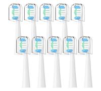 Lot de 10 têtes de rechange for brosse à dents électrique Oral-B Pulsonic(White)