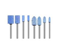 Lot de 10 têtes polissage abrasives for pierre, meules, mèches ponçage, tige 3 mm, accessoires for perceuses électriques wanglan(Blu)