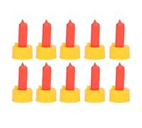 Lot de 10 tétines d'allaitement d'agneau moutons rouges infirmières pour nourrir les bébés orphelins au choix idéal pour les soins des animaux et la gestion du bétail