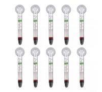Lot de 10 thermomètres de haute précision pour aquarium avec construction en verre double couche et ventouse puissante pour une surveillance précise de l'habitat des tortues et des aquariums