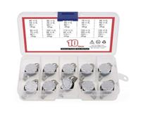 Lot de 10 thermostats KSD301 180/185 °C normalement fermé avec broches de 6,3 mm pour four à micro-ondes, cafetière, appareils de chauffage